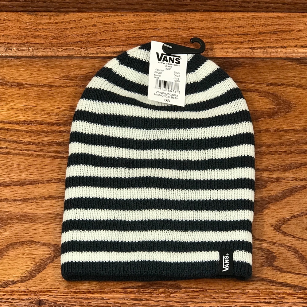 Vans Beanie Mismoedig Navy White Stripes